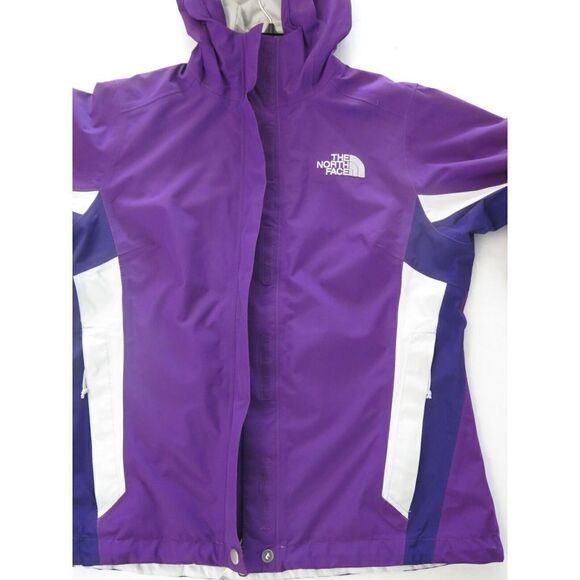 The North Face Women's Sz S Purple/Gray Full Zip Hooded Hyvent Jacket $180 - Picture 9 of 16